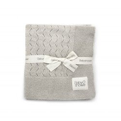 Couverture Tricot Classique Cashmere Beige