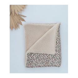 Couverture Moumoute Madeleine Fleuris Vert