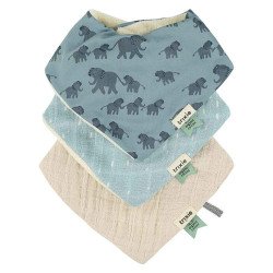 Bavoir bandana - Pack de 3 Trixie Enchanting Elephant
