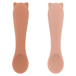 Première cuillères pour bébé - pack de 2 Chat