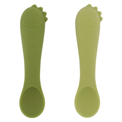 Première cuillères pour bébé - pack de 2 Dino