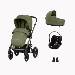 Trio Talos S Lux + Nacelle Cot S + Cloud G Moss Green (Taupe Frame)