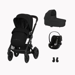 Trio Talos S Lux + Nacelle Cot S + Cloud G Moon Black (Black Frame)