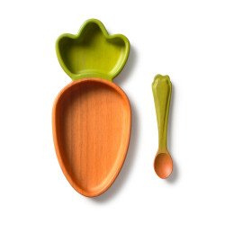Vaisselle Enfant Assiette et Cuillère - Cathy The Carrot
