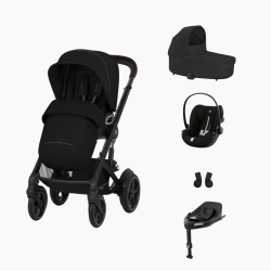 Trio Talos S Lux + Nacelle Cot S + Cloud G + Base G Moon Black (Black Frame)