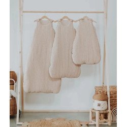 Gigoteuse d'été - Made in France rayure caramel