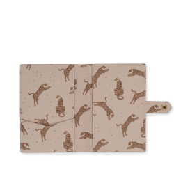 Protege passeport + porte etiquette tiger sand