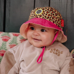 Bob bébé motif léopard Hello Hossy® – chapeau soleil doux et tendance pour enfant