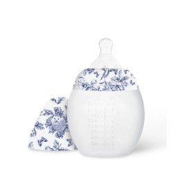 Biberon Elhee - Tartine et Chocolat "Toile de Jouy" Bleu - 240 ml
