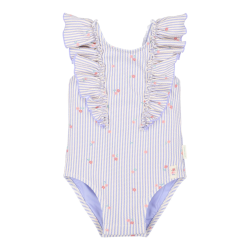 Maillot de bain 1 pièce à volants - Dreamy Stripes