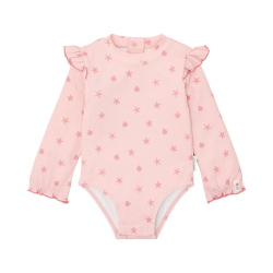 Maillot de bain manches longues 1 pièce à volants - Dreamy Seashells