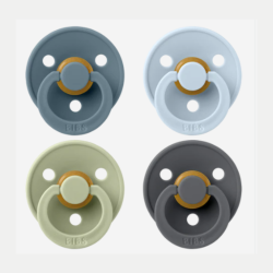 Tétines STUDIO Colour - Lot de 4 Petrol / Sage / Baby Blue / iron