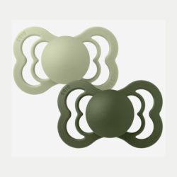Pack de 2 tétines Bibs Supreme Sage / Hunter Green Taille 2 (6-18mois)