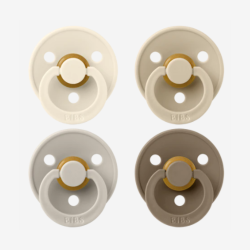 Tétines STUDIO Colour - Lot de 4 Ivory / Sand / Vanilla / Dark Oak