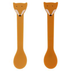 Cuillère silicone - Pack de 2 - Renard