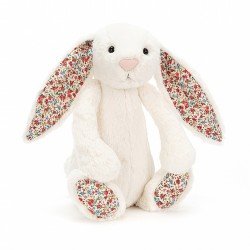 Peluche Bashful Bunny Blossom Cream Médium