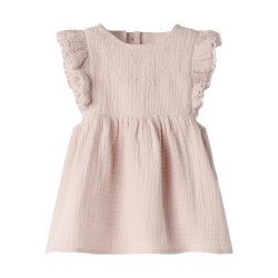 Robe en coton bio Rose