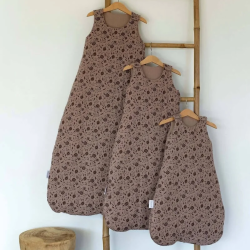 Gigoteuse - Made in France Fleurs Mocha