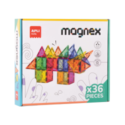 Jeu de construction Tuiles Magnétiques Magnex - 36 pièces