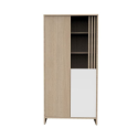 Armoire 2 portes et 2 niches Blanc - Tokyo