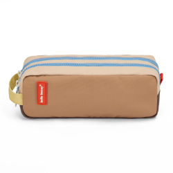 Trousse double compartiment Hello Hossy - Mini Walnut