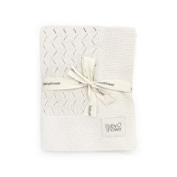 Couverture Tricot Classique Ivory Powder