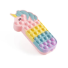 Trousse Pop It - Licorne multicolore