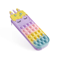 Trousse Pop-It Licorne Lavande Multicolore