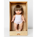 Chloé - poupée habillée en dessous rose pastel
