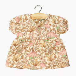 Babies - Robe Faustine à manches ballons en gaze de coton Indienne rosée