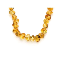 Collier ambre bébé - Miel