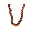Collier ambre bébé - Cognac