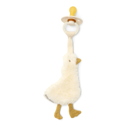 Attache-Tétine Doudou Blanc Little Goose