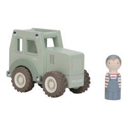 Tracteur en Bois Vert