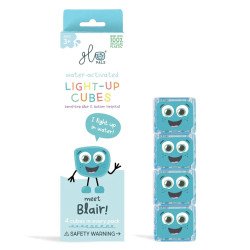 Lot de 4 Cubes Lumineux Blair Bleu