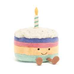 Peluche Rainbow Birthday Cake