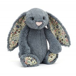 Peluche Bashful Bunny Blossom Dusky Blue Small