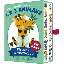 Jeu de carte Mon premier jeu de 1,2,3 Animaux