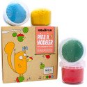 Coffret 4 pots pâte à modeler naturelle & vegan « Yuki »