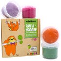 Coffret 4 pots pâte à modeler naturelle & vegan « Loki »