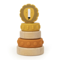 Tour à Empiler Bois Et Silicone - Mr Lion