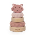 Tour à Empiler Bois Et Silicone - Mrs Chat