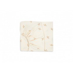 Draps housse - Tibet Nude Haïku Birds Natural