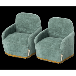 Lot de 2 fauteuils pour souris Maileg