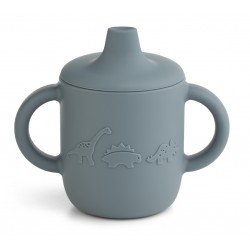 Tasse d’apprentissage Neil Dino whale Blue