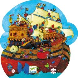 Puzzle Silhouette Le bateau de Barberousse 54