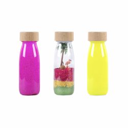 Set bouteilles sensorielles Float Rose Fluo / Float Jaune Fluo / Spy Flamingo