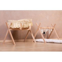 Tipi support pour couffin + Arche Bébé - Bois