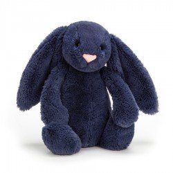 Peluche Bashful Bunny Navy Médium