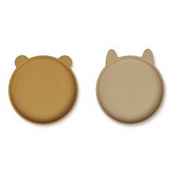 Assiette silicone Olivia - 2 pcs